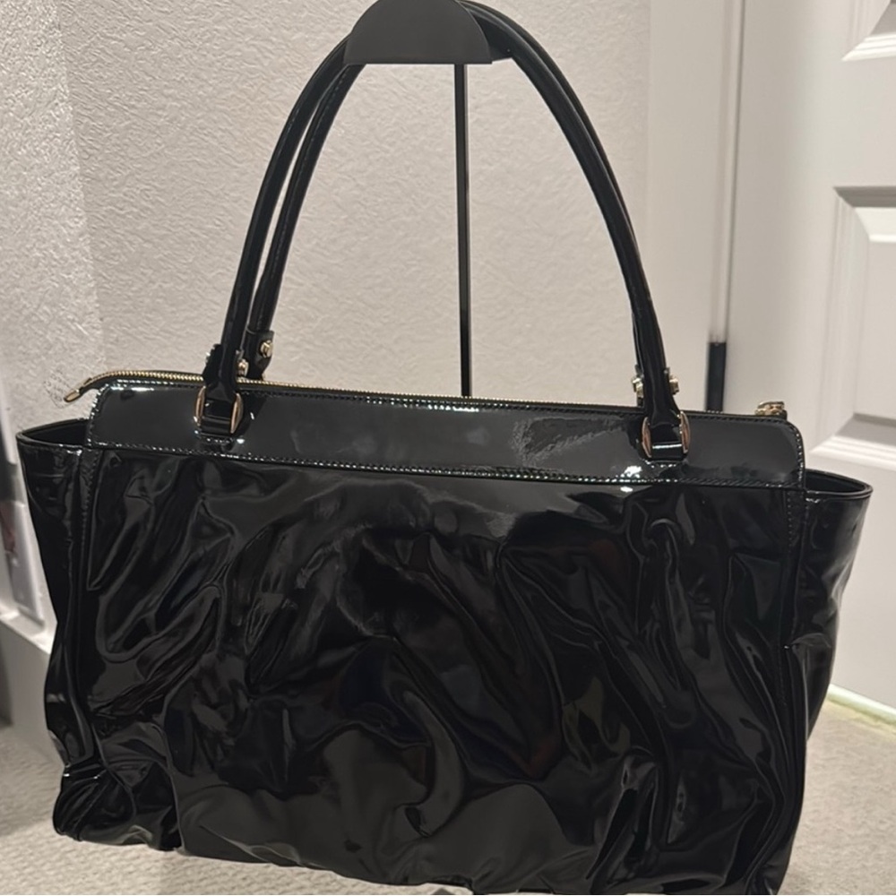 GUCCI "The Abbey" Black Patent Leather Large Abbey Hobo w/COA - Picture 9 of 14